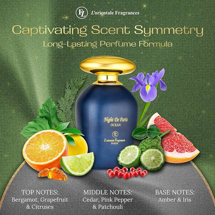 Night De Paris Ocean by LOrientale Fragrances for Unisex - 3.3 oz EDP Spray